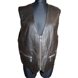 KAMIZELKA MOTOR SKÓRA MATERIAŁ rozm. S